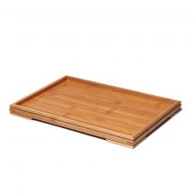 Bamboo Serving Tray, Rectangle (Large) 
