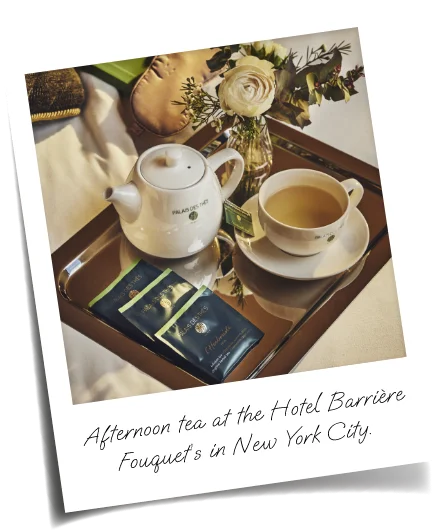 Afternoon tea at the Hotel Barrière Fouquet’s in New York City.
